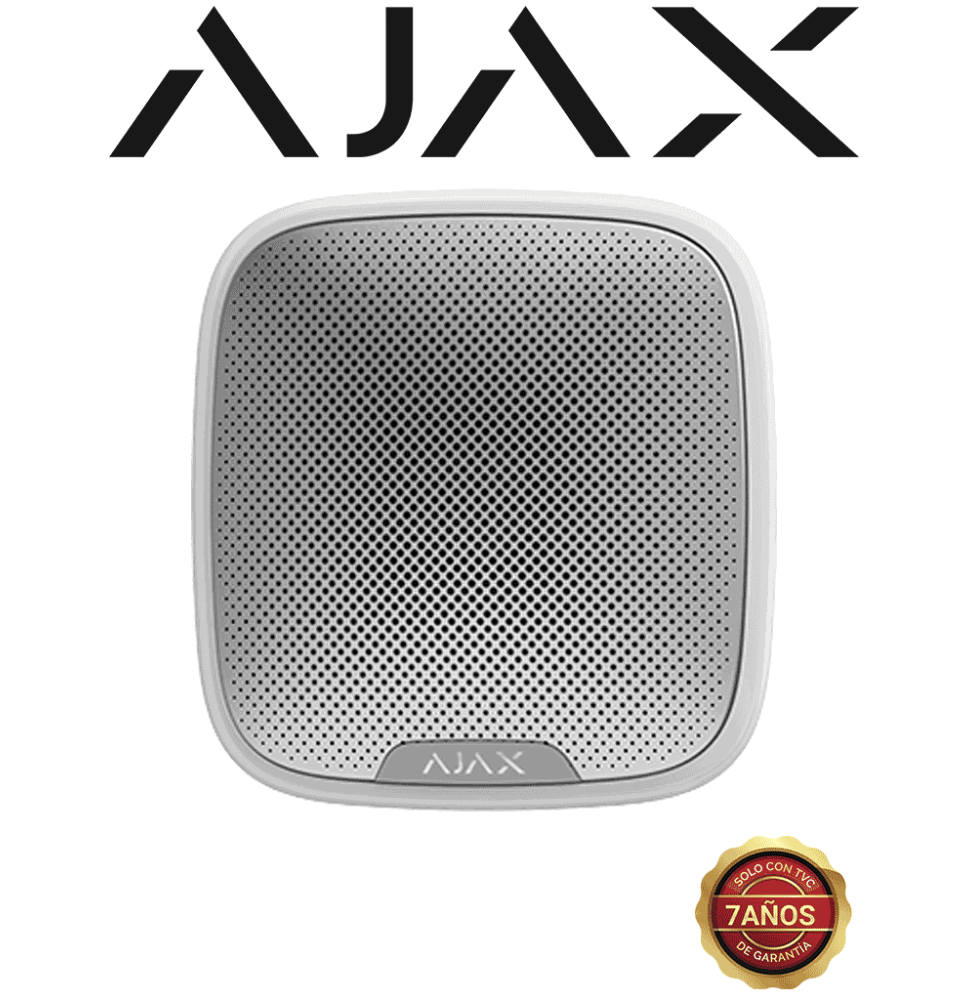 AJAX AJX1190003 AJAX StreetSiren  W- Sirena Exterior Reforzada Inalámbri