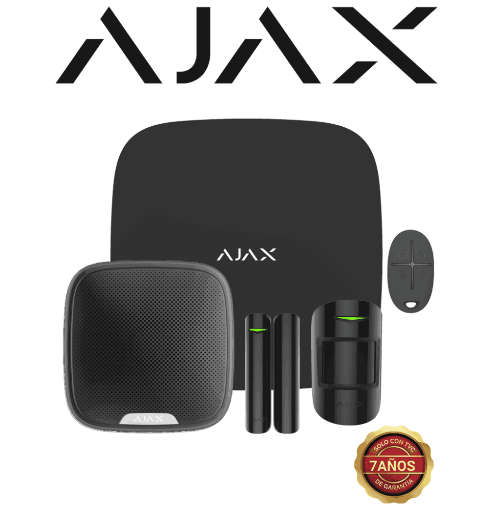 AJAX AJX2480006 AJAX KIT RESIDENCIAL EXT B- Panel de alarma AJAX Hub2Plu