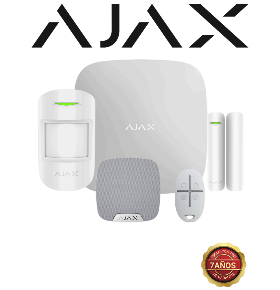 AJAX AJX2480011 AJAX KIT RESIDENCIAL LIGHT - Panel de alarma Hub2Plus co