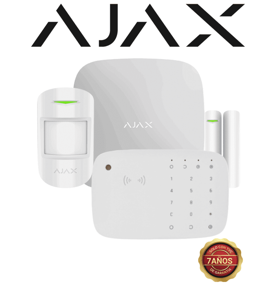 AJAX AJX2480020 AJAX KIT HUB 4G KEYPADCOMBI - Panel de alarma Hub 4G con