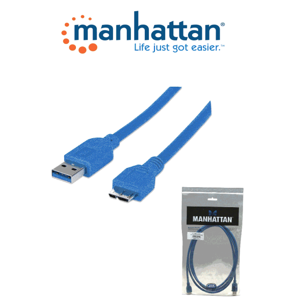 MANHATTAN MAN3280003 MANHATTAN 325424 - Cable para Dispositivos USB Micr