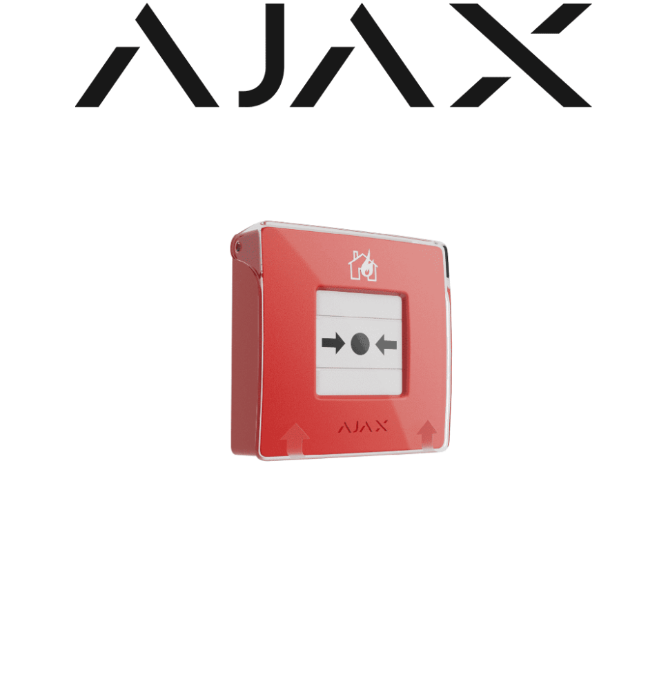 AJAX AJX1210005 AJAX Manual CallPoint (Red) - Estación manual inalámbric