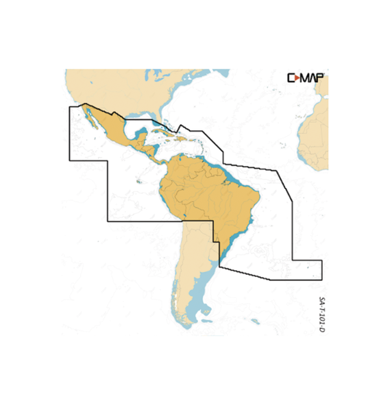 C-MAP M-SA-T-101-D-MS Carta de navegación de América de