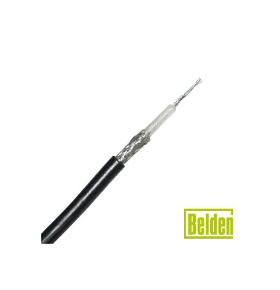 BELDEN 8259/1000 Cable RG58AU con blindaje de malla de