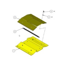 DKS DOORKING 1603-170 Sección libre de picos para barre