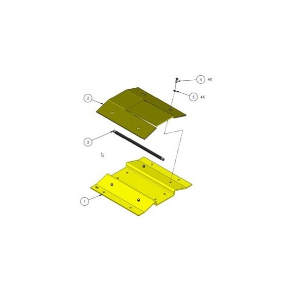 DKS DOORKING 1603-170 Sección libre de picos para barre