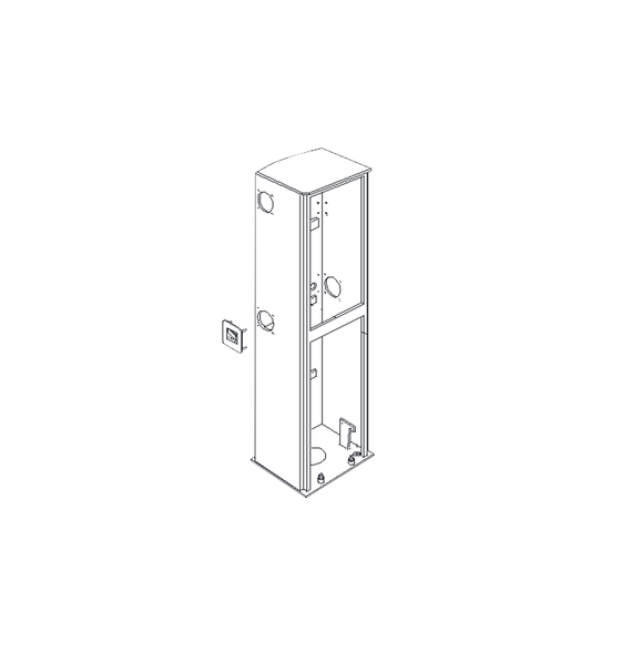 CAME 119-RIG056 Gabinete para barrera KX-BG-G4-M y KX-B