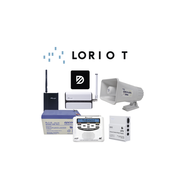 Syscom ALARMA-SISMICA-LORAWAN KIT INICIAL PARA ALARMA S