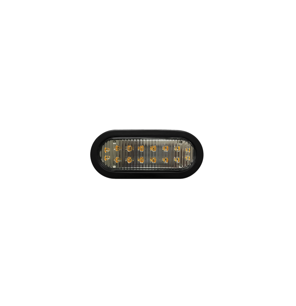 ECCO X3965A Luz direccional LED ovalada ambar con monta