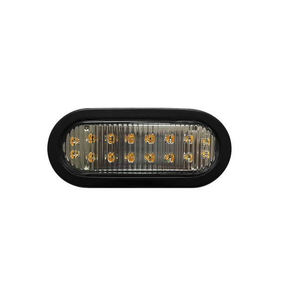 ECCO X3965A Luz direccional LED ovalada ambar con monta