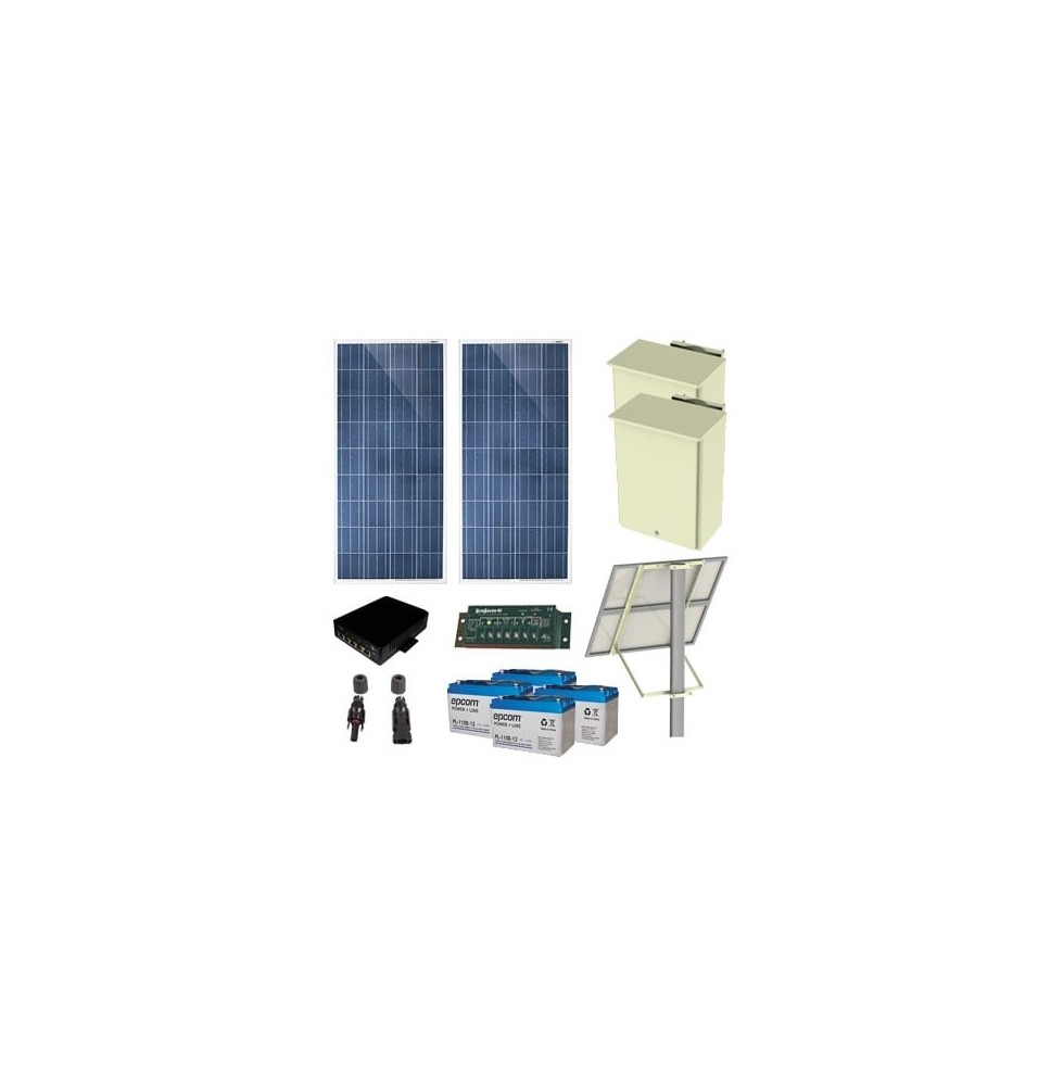 EPCOM POWERLINE PL-4POE-25 Kit Solar de 25 W con 4 Puer